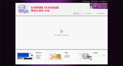 Desktop Screenshot of eehaulage.com
